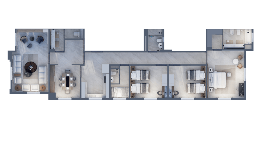 Apartment plan — first option