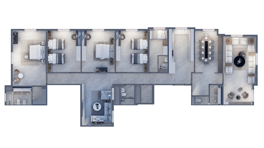 Apartment plan — second option