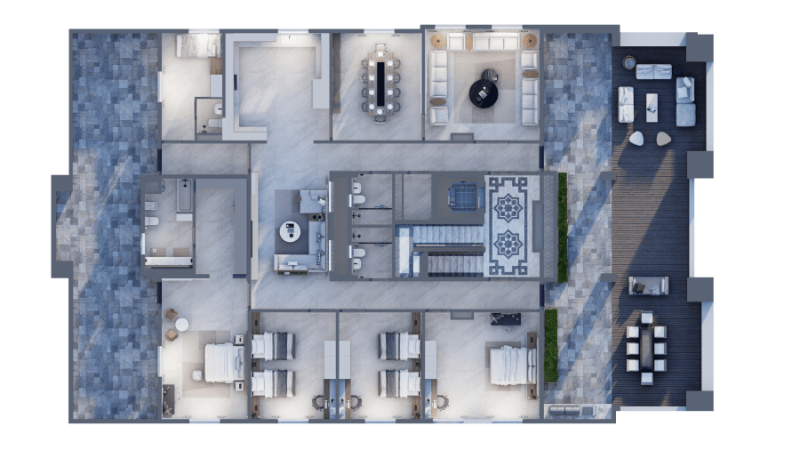 Penthouse plan — second option